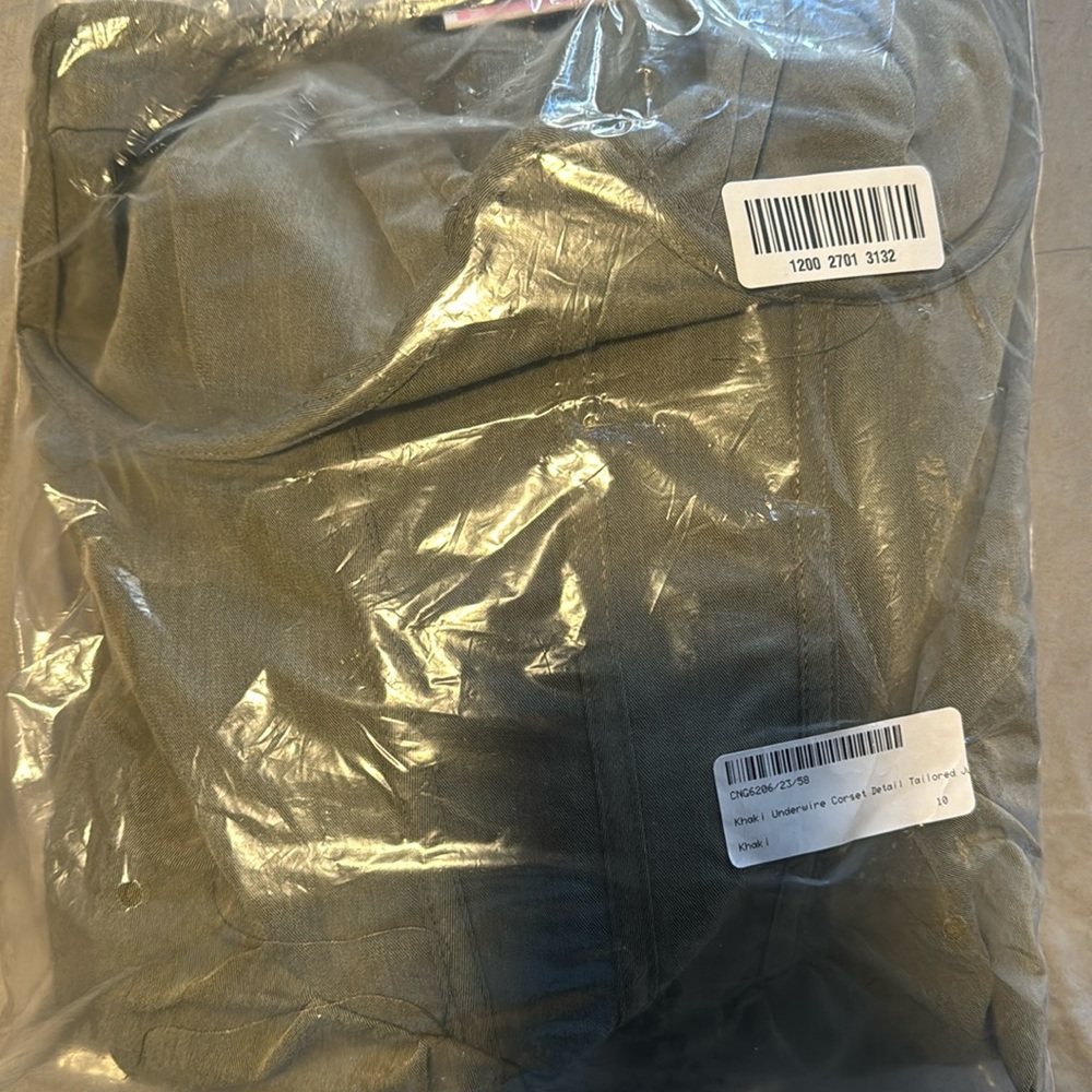 New Underwire Corset Jumpsuit Khaki